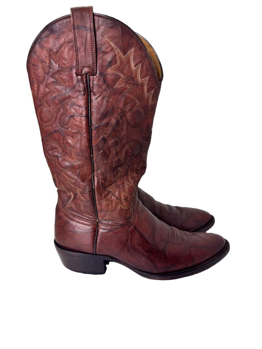 Ariat Heritage R Toe Men's Cowboy Boots Brown Leather Size 8.5 D Style 39736